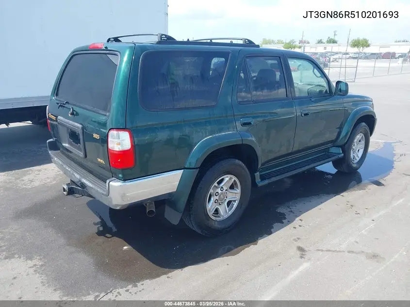 JT3GN86R510201693 2001 Toyota 4Runner Sr5 V6