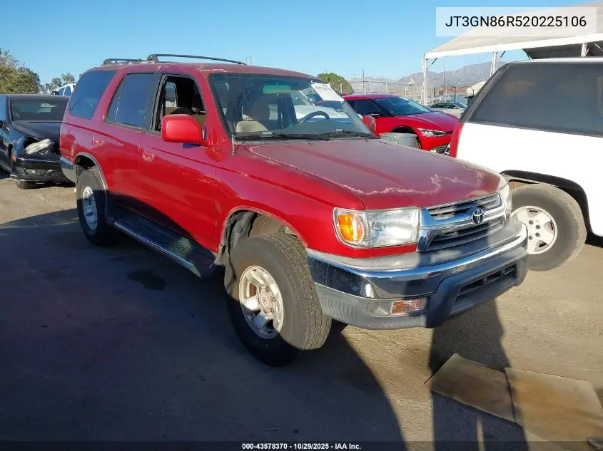 JT3GN86R520225106 2002 Toyota 4Runner Sr5 V6