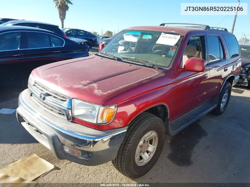 JT3GN86R520225106 2002 Toyota 4Runner Sr5 V6