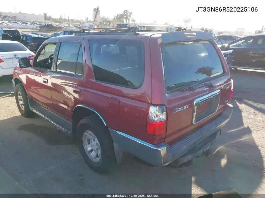 JT3GN86R520225106 2002 Toyota 4Runner Sr5 V6