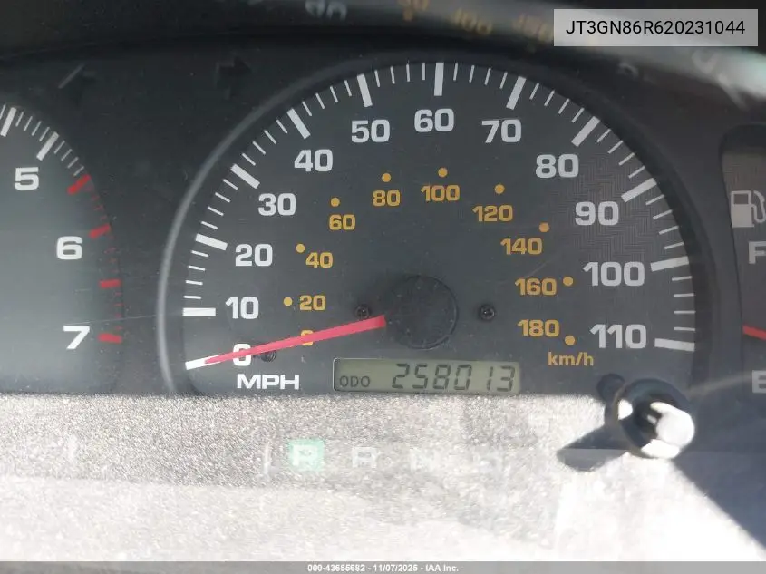 JT3GN86R620231044 2002 Toyota 4Runner Sr5 V6