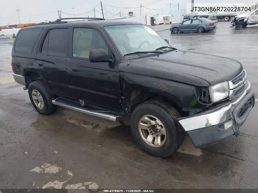 JT3GN86R720228704 2002 Toyota 4Runner Sr5 V6