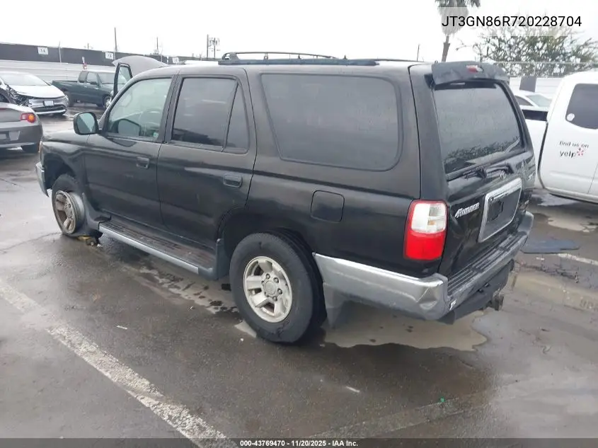 JT3GN86R720228704 2002 Toyota 4Runner Sr5 V6