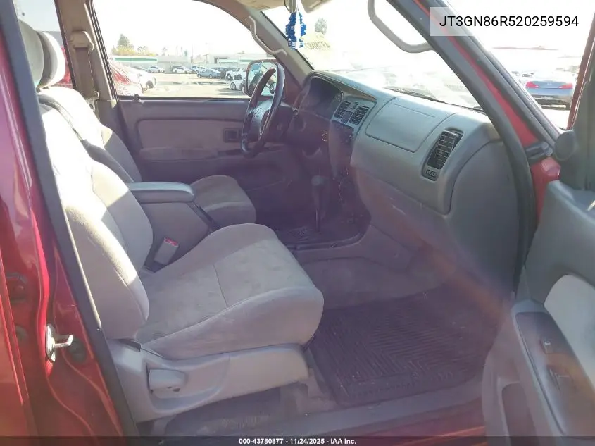 JT3GN86R520259594 2002 Toyota 4Runner Sr5