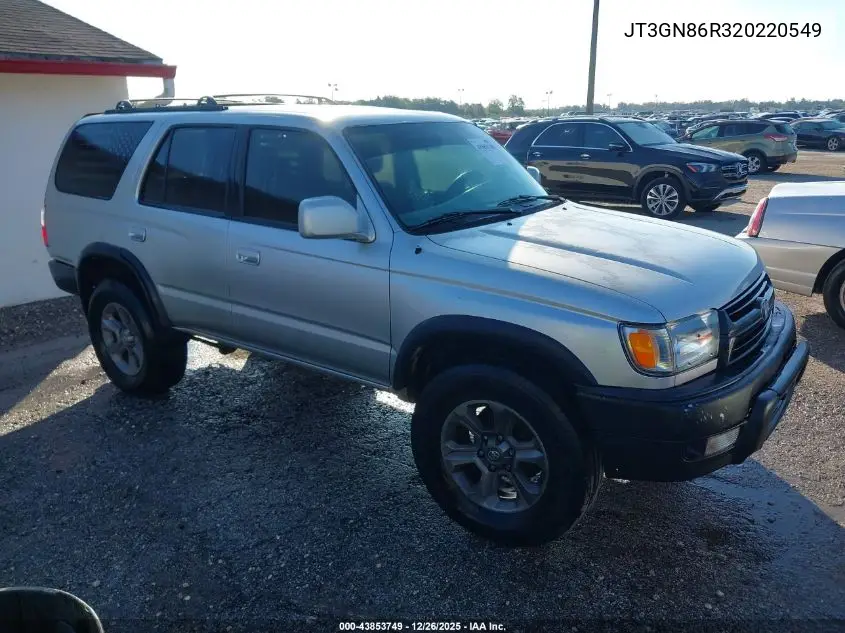 JT3GN86R320220549 2002 Toyota 4Runner Sr5 V6