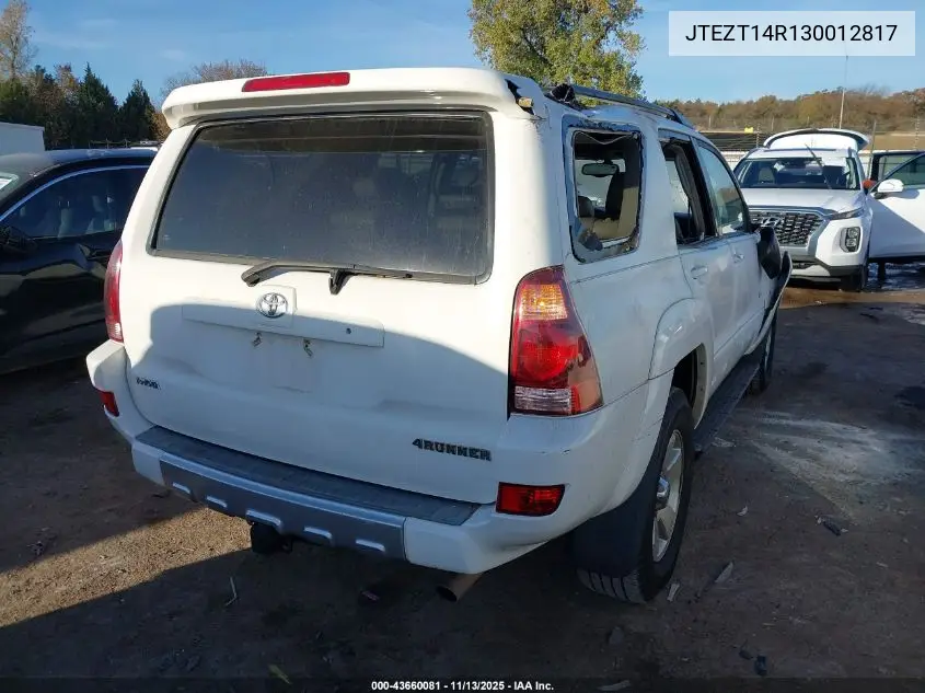 JTEZT14R130012817 2003 Toyota 4Runner Sr5 V8