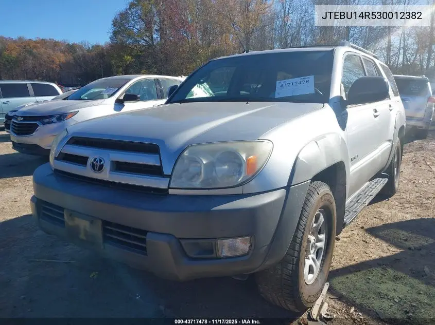 JTEBU14R530012382 2003 Toyota 4Runner Sr5 V6