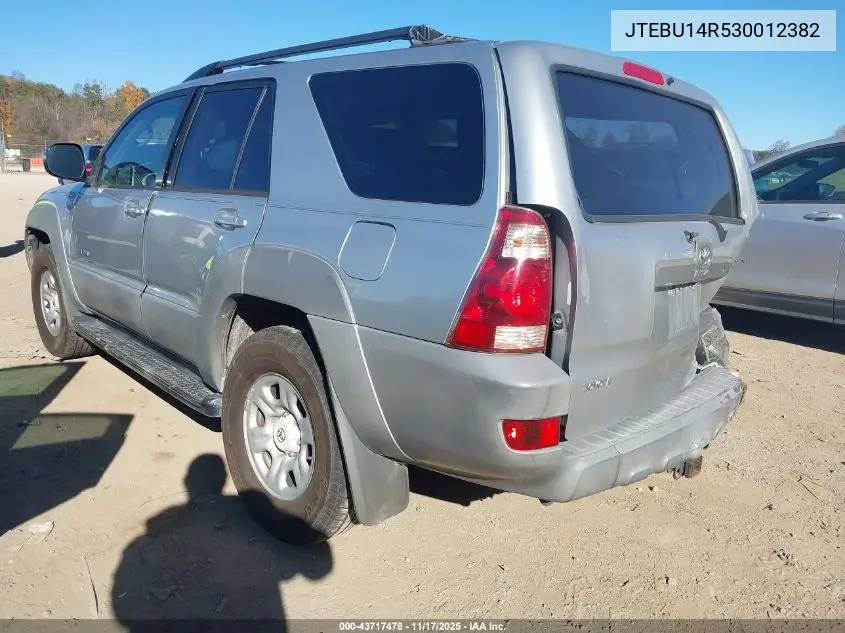 JTEBU14R530012382 2003 Toyota 4Runner Sr5 V6