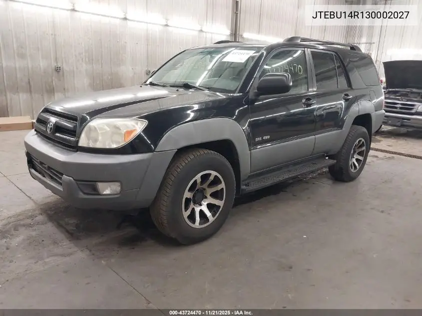 JTEBU14R130002027 2003 Toyota 4Runner Sr5 V6