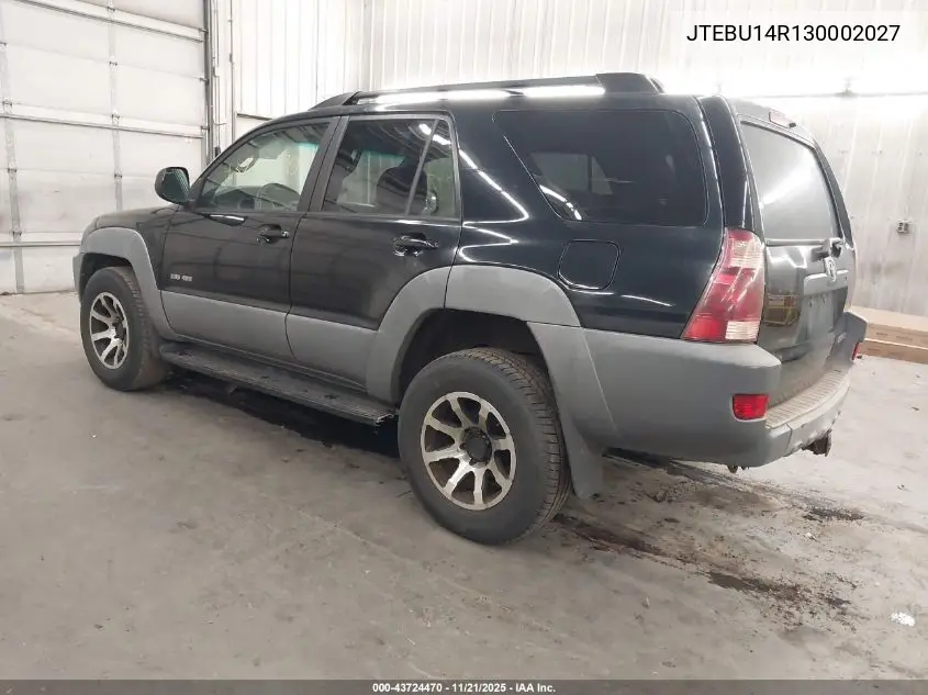 JTEBU14R130002027 2003 Toyota 4Runner Sr5 V6