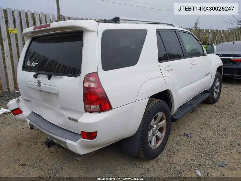 JTEBT14RX30026247 2003 Toyota 4Runner Sr5 Sport V8