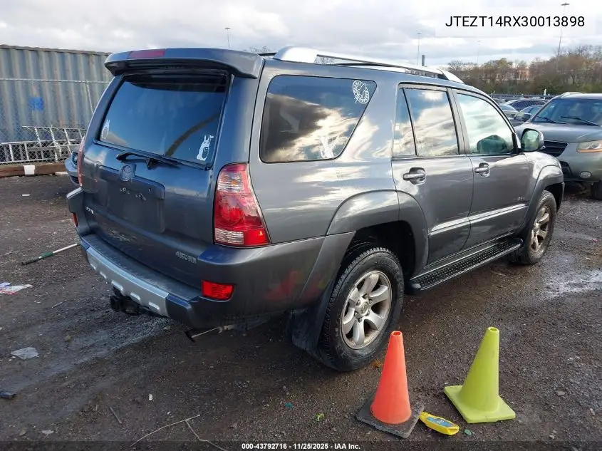 JTEZT14RX30013898 2003 Toyota 4Runner Sr5 Sport V8