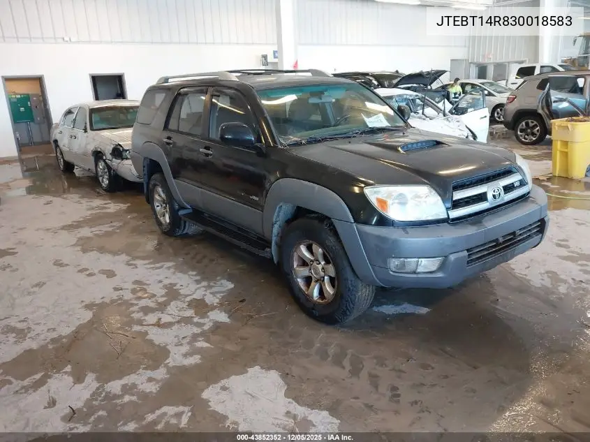 JTEBT14R830018583 2003 Toyota 4Runner Sr5 Sport V8