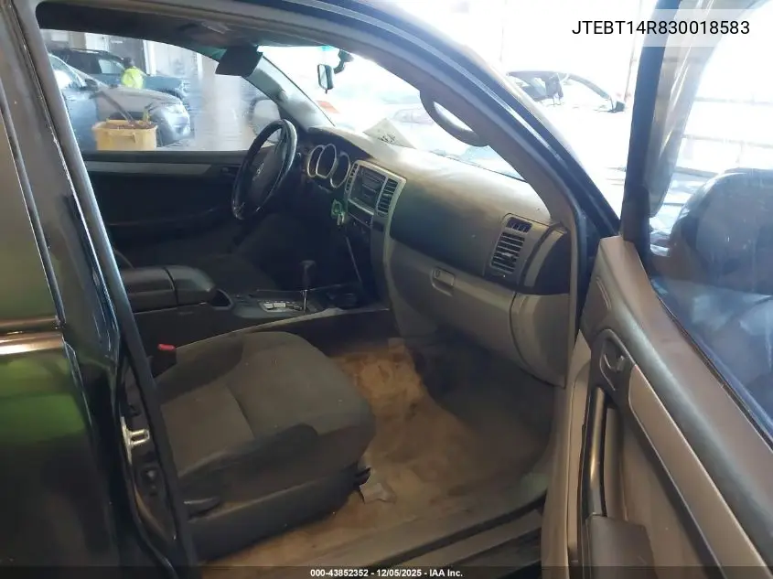 JTEBT14R830018583 2003 Toyota 4Runner Sr5 Sport V8