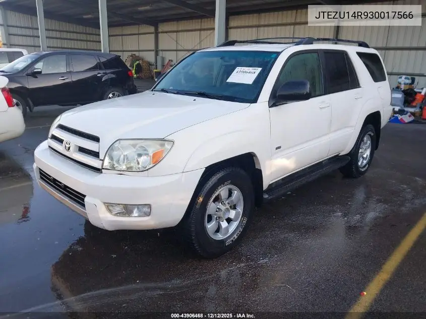 JTEZU14R930017566 2003 Toyota 4Runner Sr5 V6