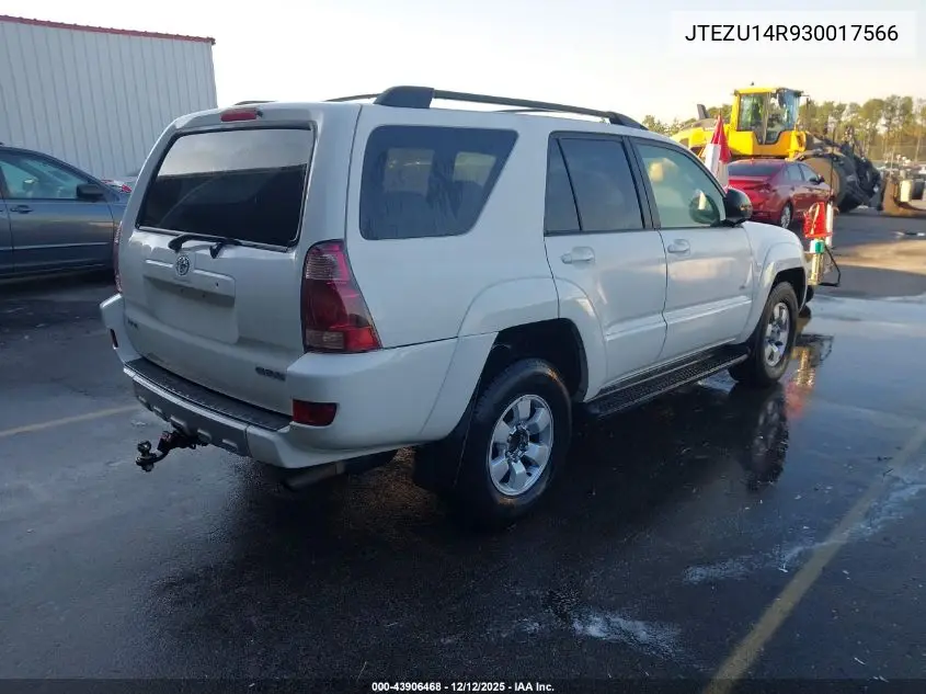 JTEZU14R930017566 2003 Toyota 4Runner Sr5 V6