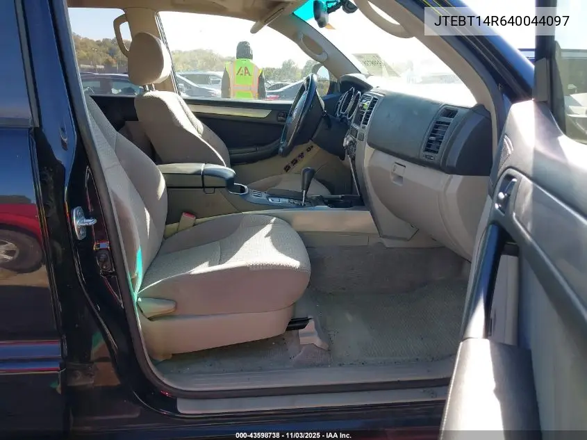 JTEBT14R640044097 2004 Toyota 4Runner Sr5 V8