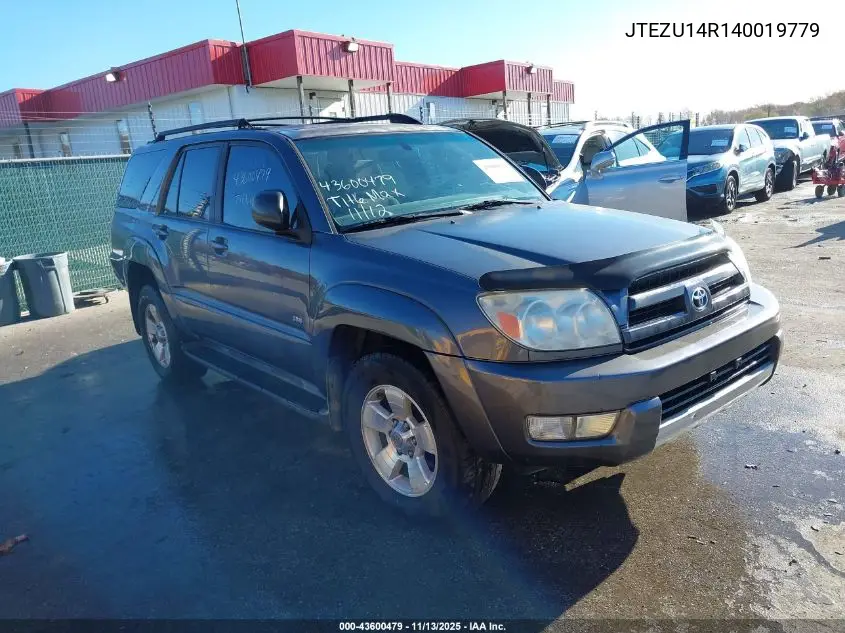 JTEZU14R140019779 2004 Toyota 4Runner Sr5 V6