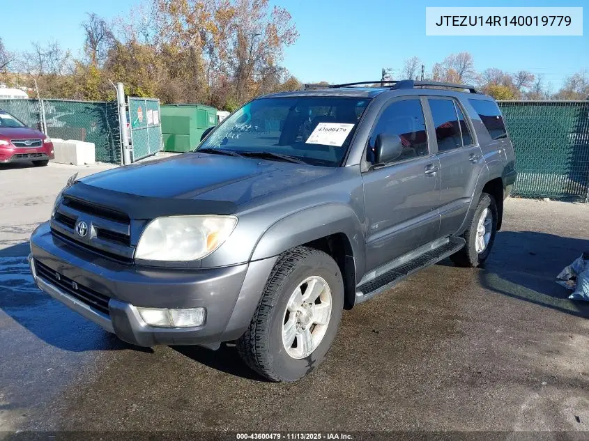 JTEZU14R140019779 2004 Toyota 4Runner Sr5 V6