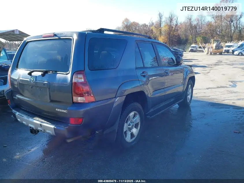 JTEZU14R140019779 2004 Toyota 4Runner Sr5 V6