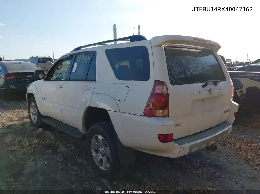 JTEBU14RX40047162 2004 Toyota 4Runner Sr5 V6