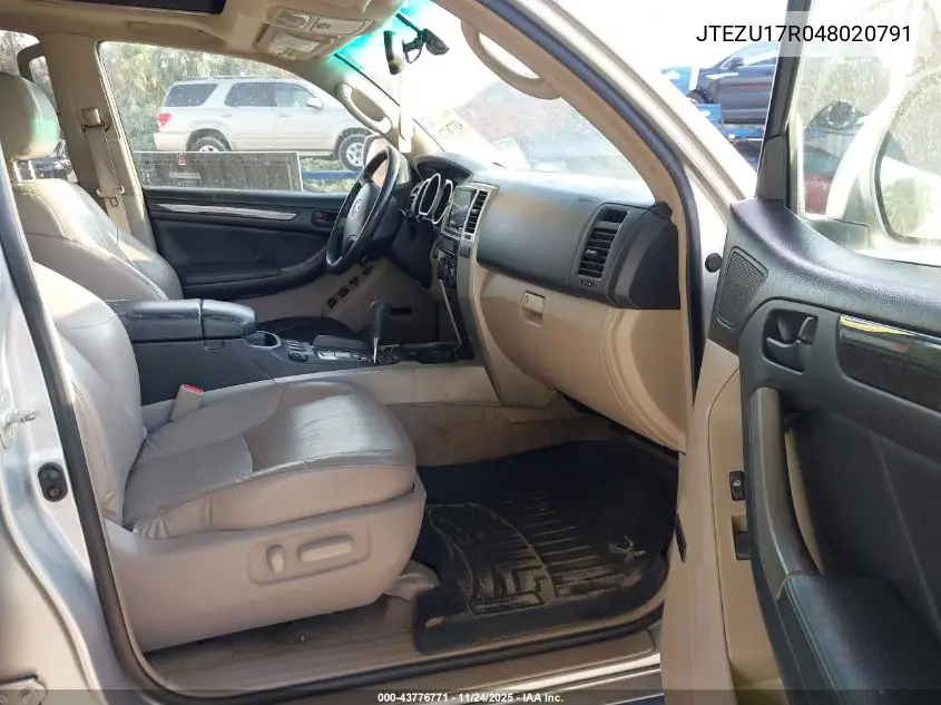 JTEZU17R048020791 2004 Toyota 4Runner Limited V6