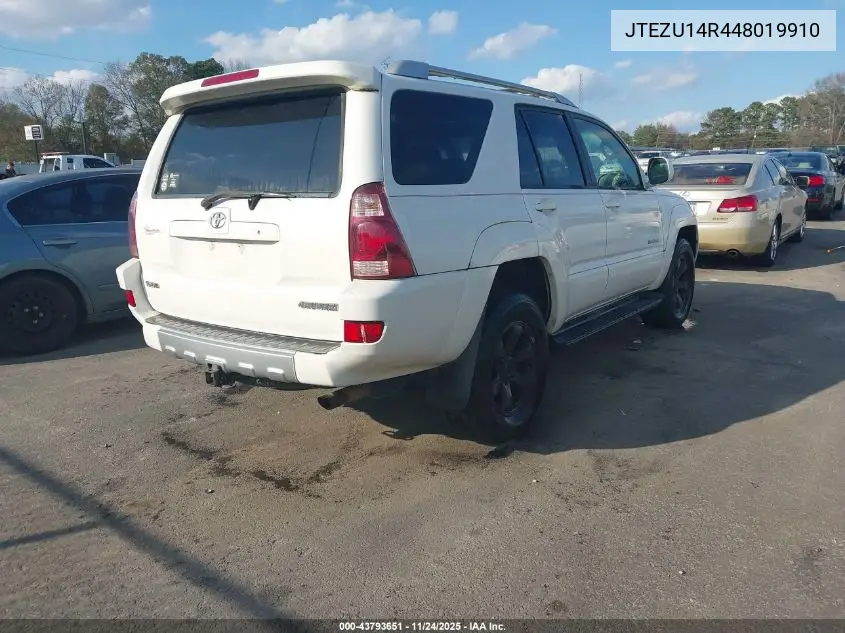 JTEZU14R448019910 2004 Toyota 4Runner Sr5 Sport V6