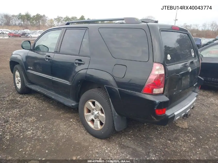 JTEBU14RX40043774 2004 Toyota 4Runner Sr5 V6