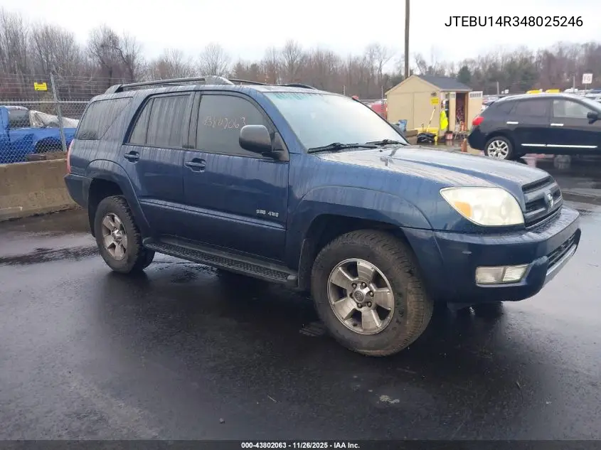 JTEBU14R348025246 2004 Toyota 4Runner Sr5 V6