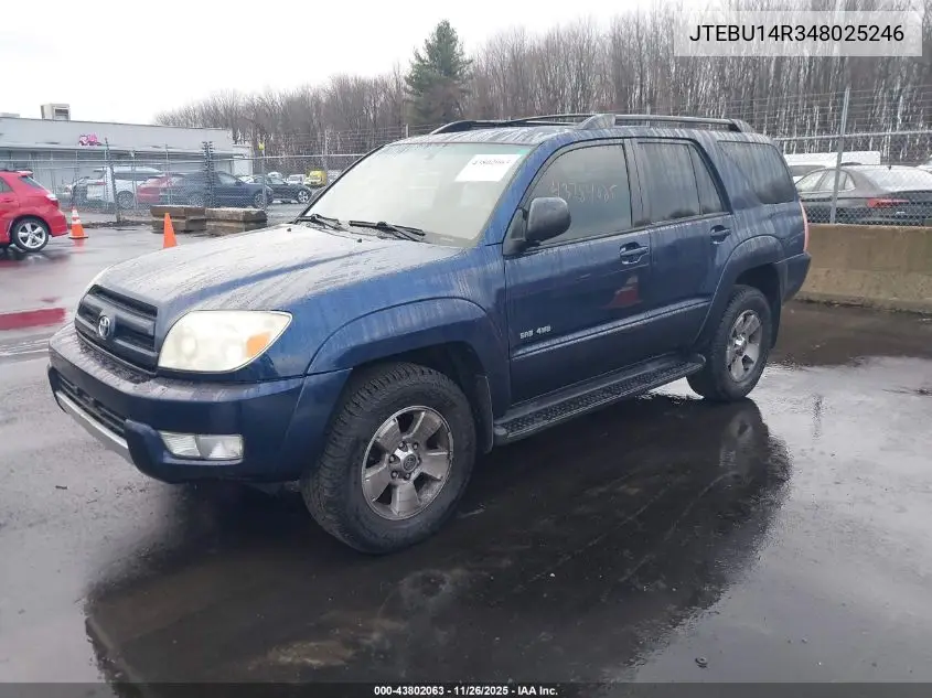 JTEBU14R348025246 2004 Toyota 4Runner Sr5 V6