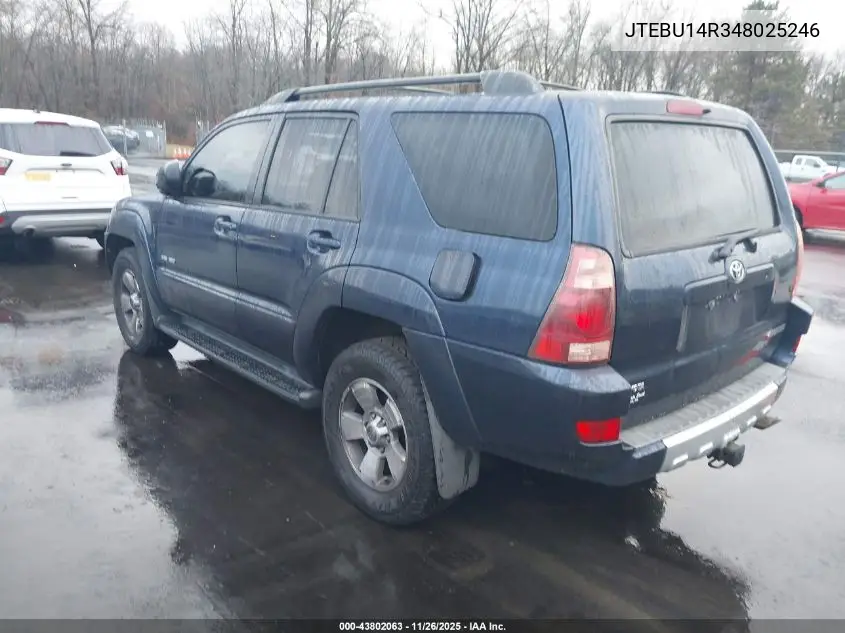 JTEBU14R348025246 2004 Toyota 4Runner Sr5 V6
