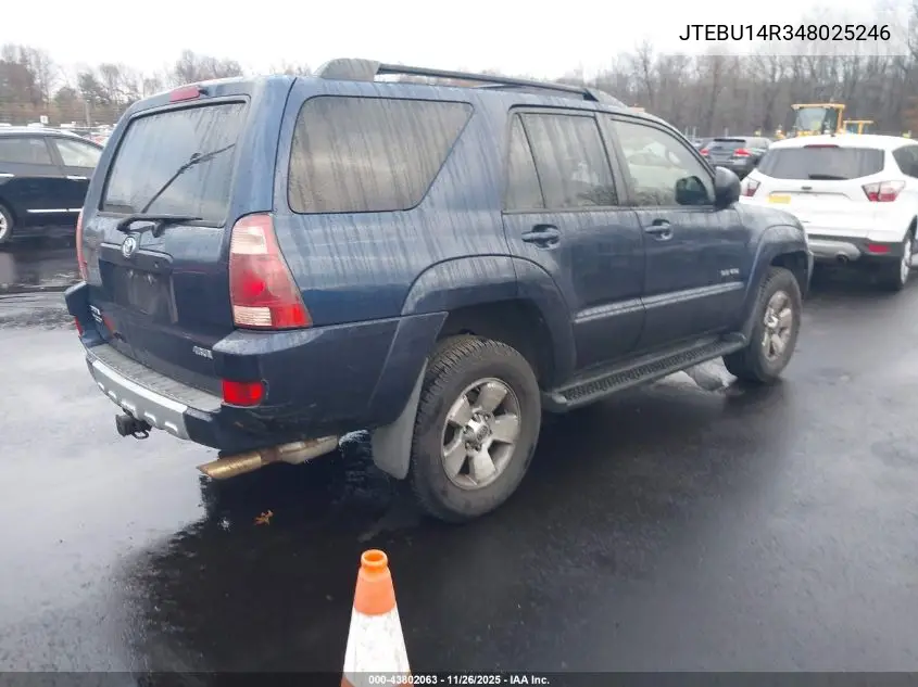 JTEBU14R348025246 2004 Toyota 4Runner Sr5 V6