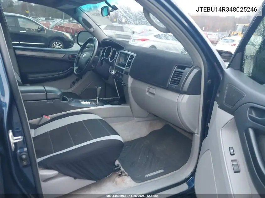 JTEBU14R348025246 2004 Toyota 4Runner Sr5 V6