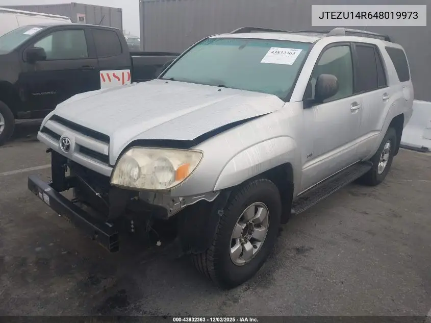 JTEZU14R648019973 2004 Toyota 4Runner Sr5 V6