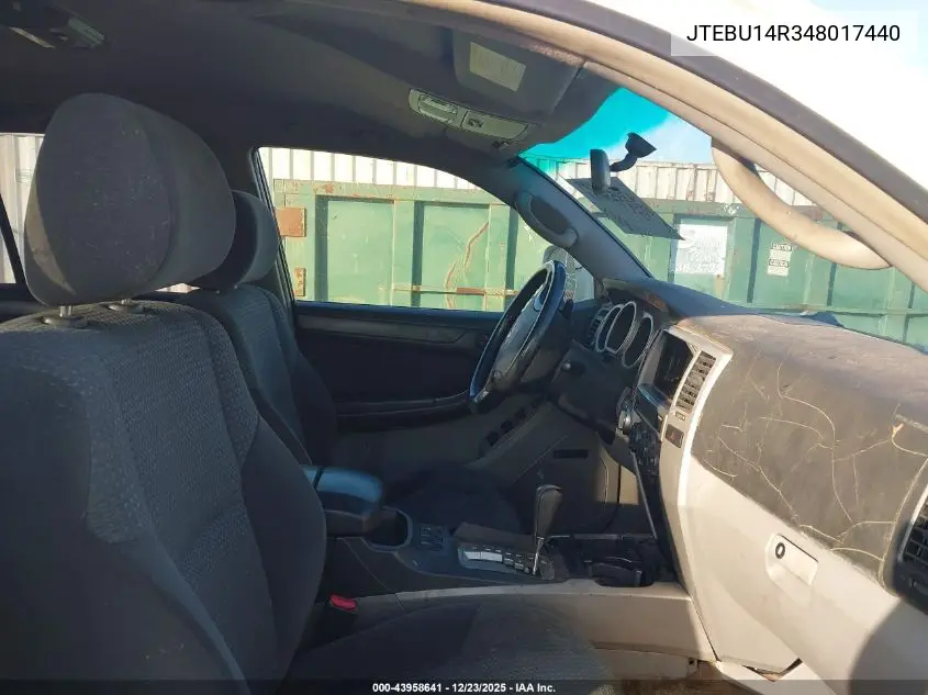 JTEBU14R348017440 2004 Toyota 4Runner Sr5 Sport V6