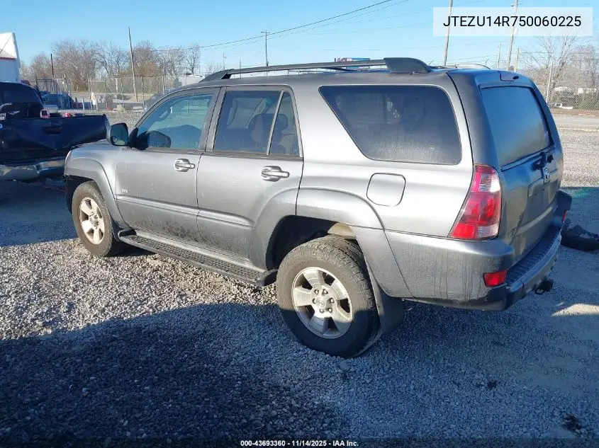JTEZU14R750060225 2005 Toyota 4Runner Sr5 V6