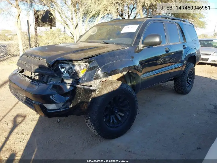 JTEBT14R450046951 2005 Toyota 4Runner Sr5 V8
