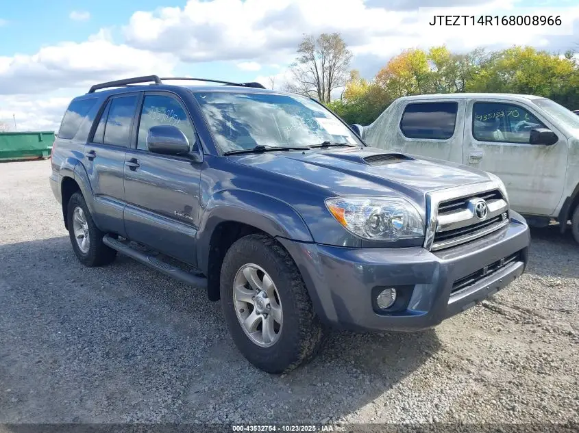 JTEZT14R168008966 2006 Toyota 4Runner Sr5 Sport V8