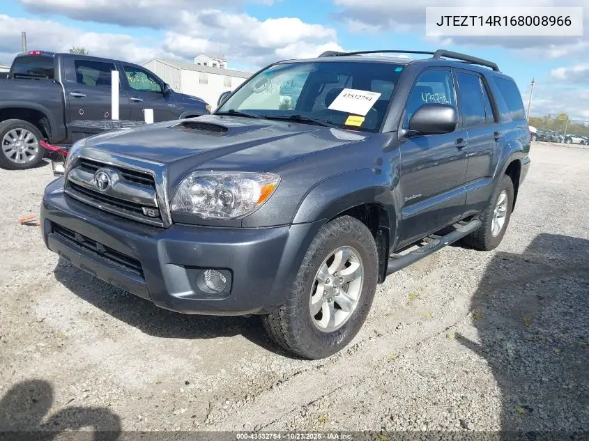 JTEZT14R168008966 2006 Toyota 4Runner Sr5 Sport V8