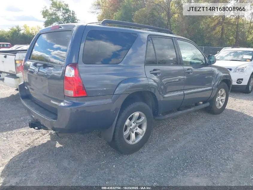 JTEZT14R168008966 2006 Toyota 4Runner Sr5 Sport V8