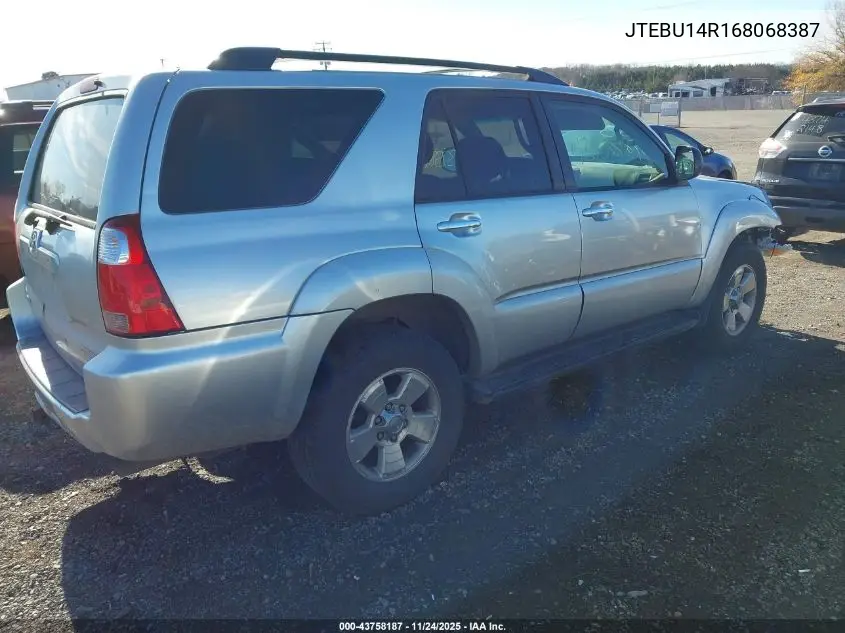 JTEBU14R168068387 2006 Toyota 4Runner Sr5 V6