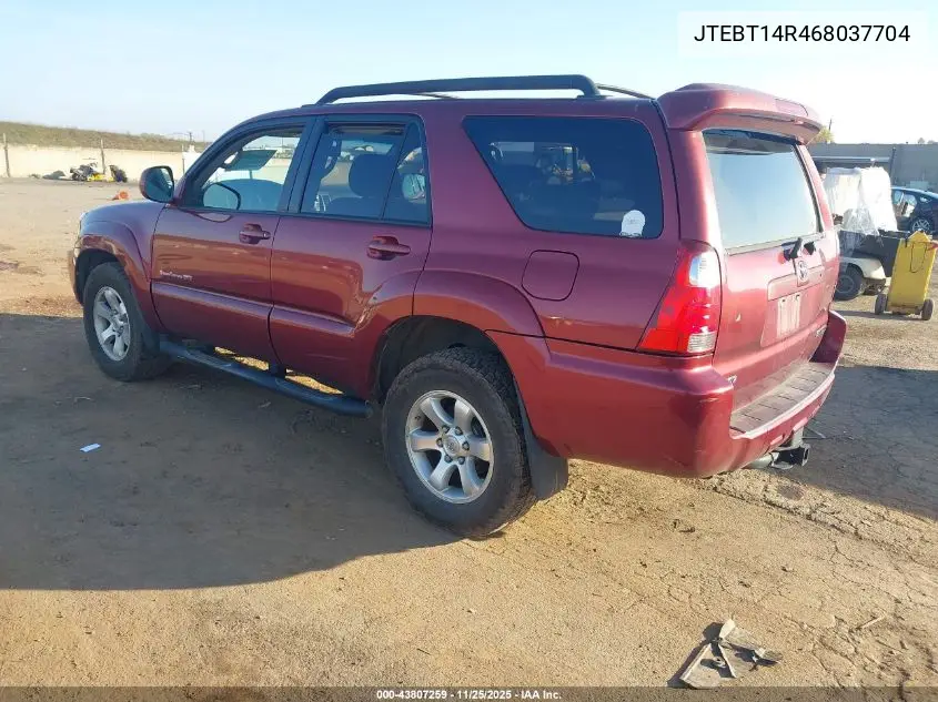JTEBT14R468037704 2006 Toyota 4Runner Sr5 Sport V8