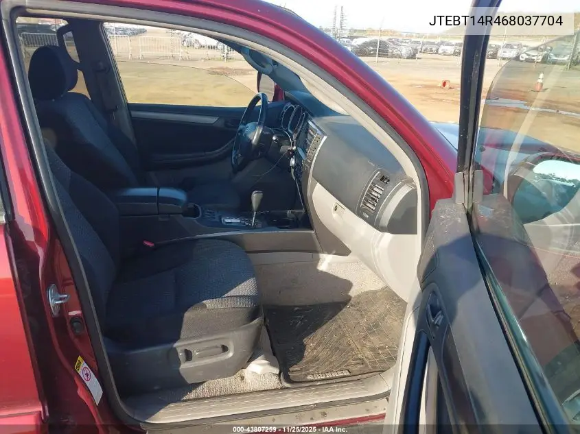 JTEBT14R468037704 2006 Toyota 4Runner Sr5 Sport V8