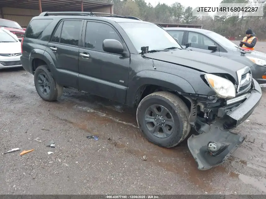 JTEZU14R168042287 2006 Toyota 4Runner Sr5 V6