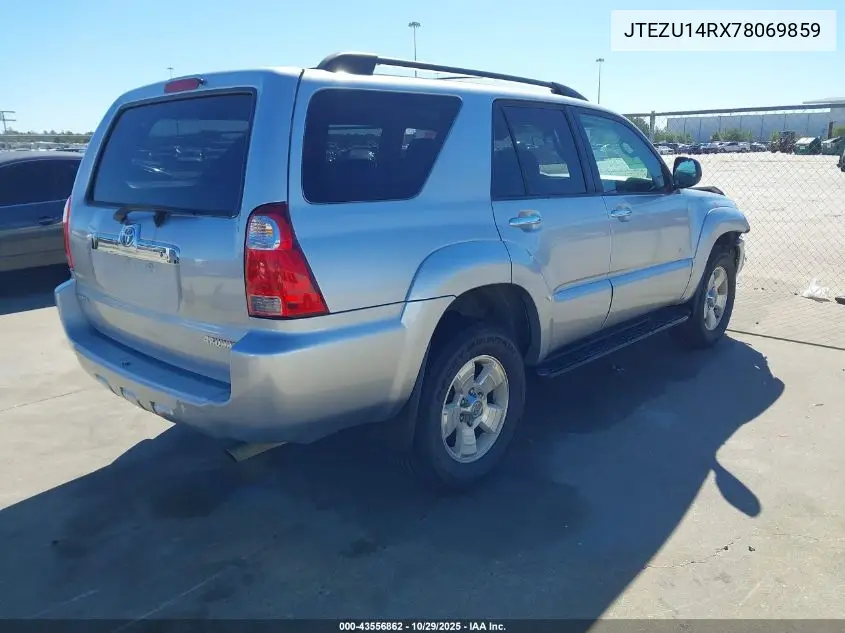 JTEZU14RX78069859 2007 Toyota 4Runner Sr5 V6