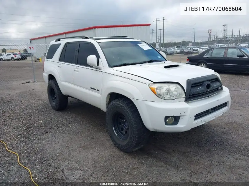 JTEBT17R770068604 2007 Toyota 4Runner Limited V8
