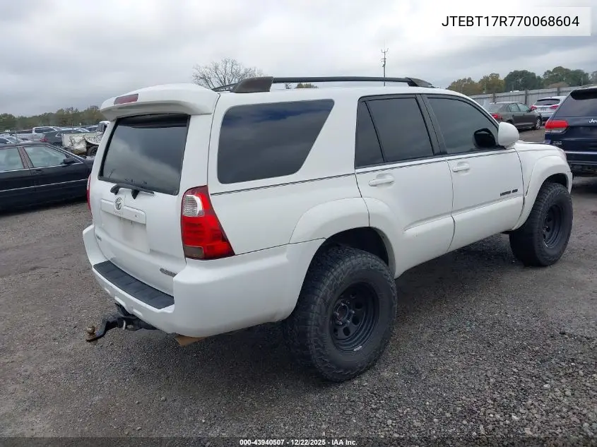 JTEBT17R770068604 2007 Toyota 4Runner Limited V8