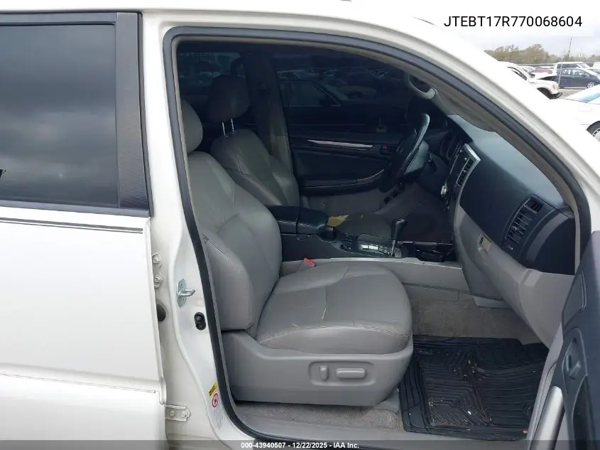 JTEBT17R770068604 2007 Toyota 4Runner Limited V8