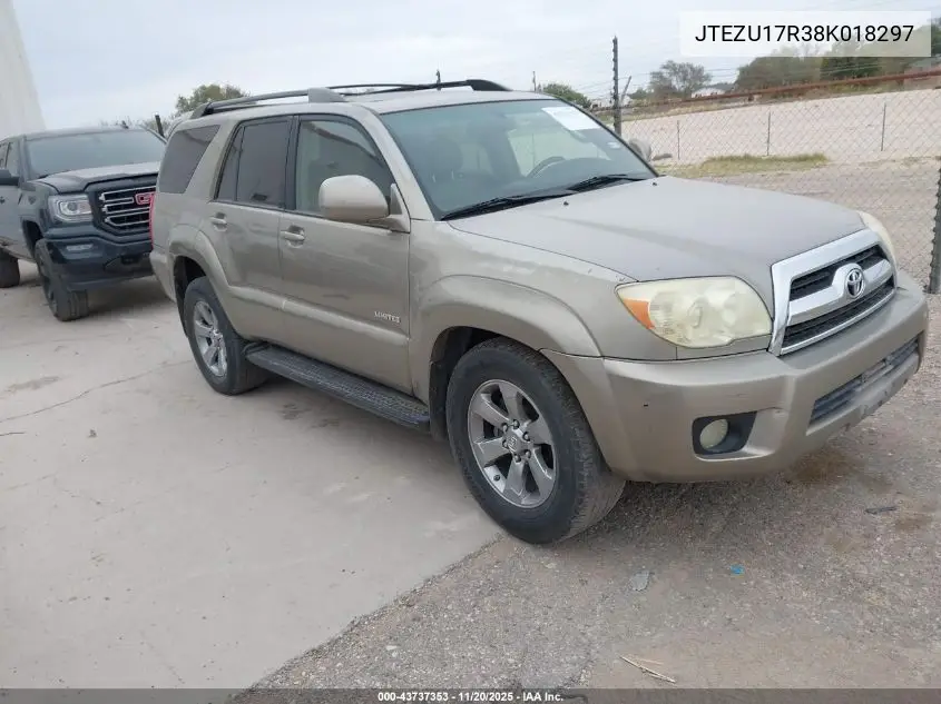 JTEZU17R38K018297 2008 Toyota 4Runner Limited V6