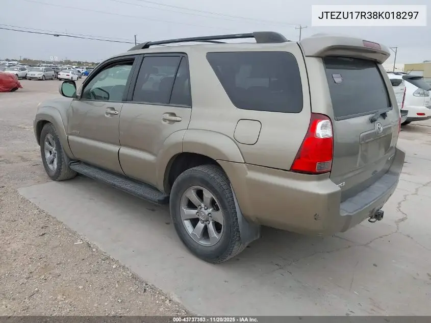JTEZU17R38K018297 2008 Toyota 4Runner Limited V6